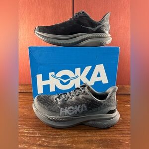 Hoka One One Mach 6 LA Black/Gray Men’s Running Sneakers Size US 9D-1164032-BBLC